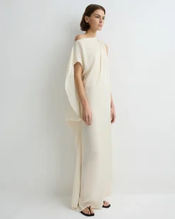 BONDI BORN Maxi Dresses|Dresses*Ardea Asymmetric Maxi Dress - Pearl