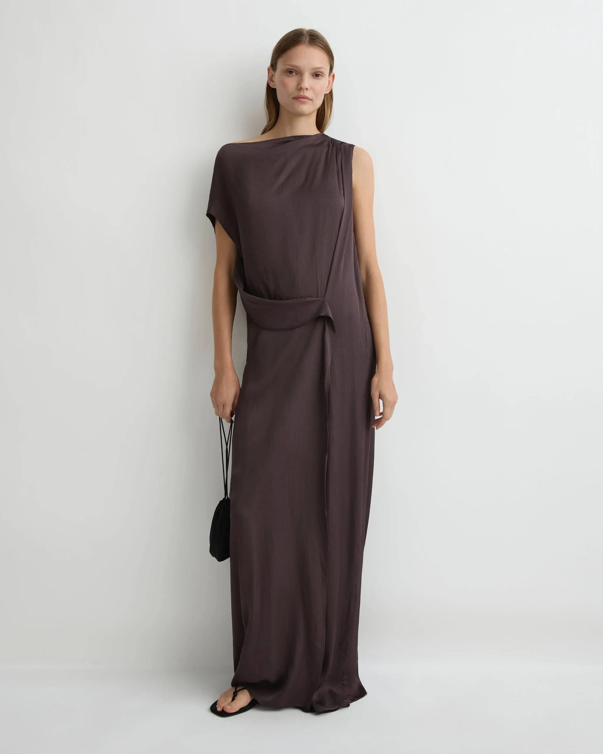 BONDI BORN Maxi Dresses|Dresses*Ardea Draped Dress - Mocha