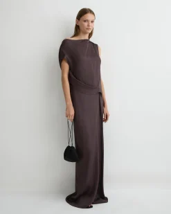 BONDI BORN Maxi Dresses|Dresses*Ardea Draped Dress - Mocha
