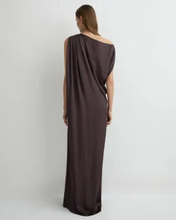 BONDI BORN Maxi Dresses|Dresses*Ardea Draped Dress - Mocha