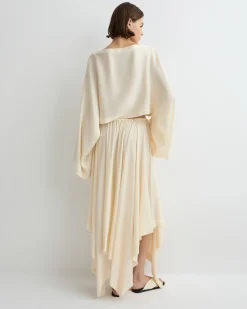 BONDI BORN Tops|Matching Separates*Ardea Kimono Top - Pearl