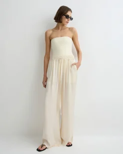 BONDI BORN Pants & Shorts|Matching Separates*Ardea Luxe Pant - Pearl