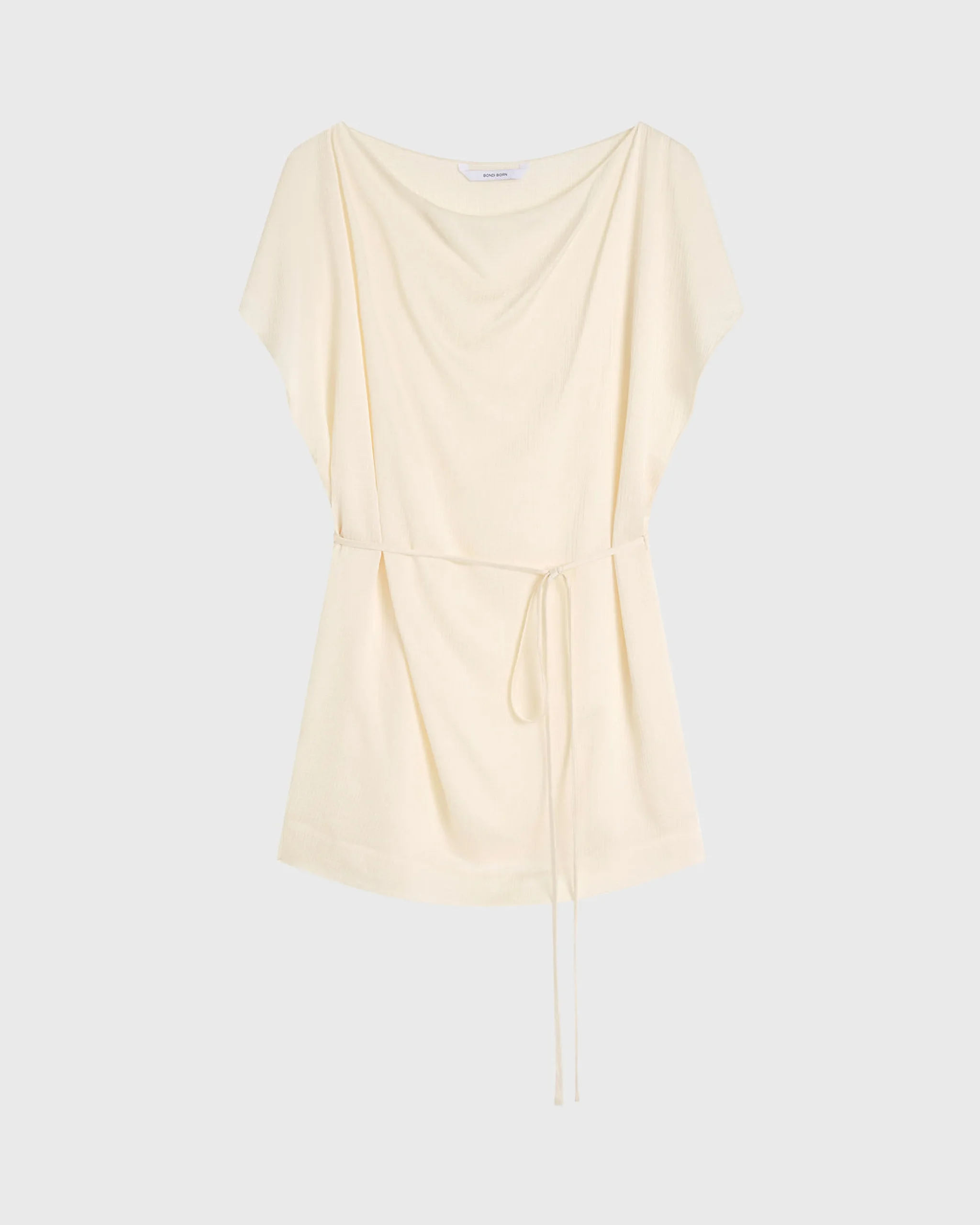 BONDI BORN Tops|Matching Separates*Ardea Split Shoulder Top - Pearl