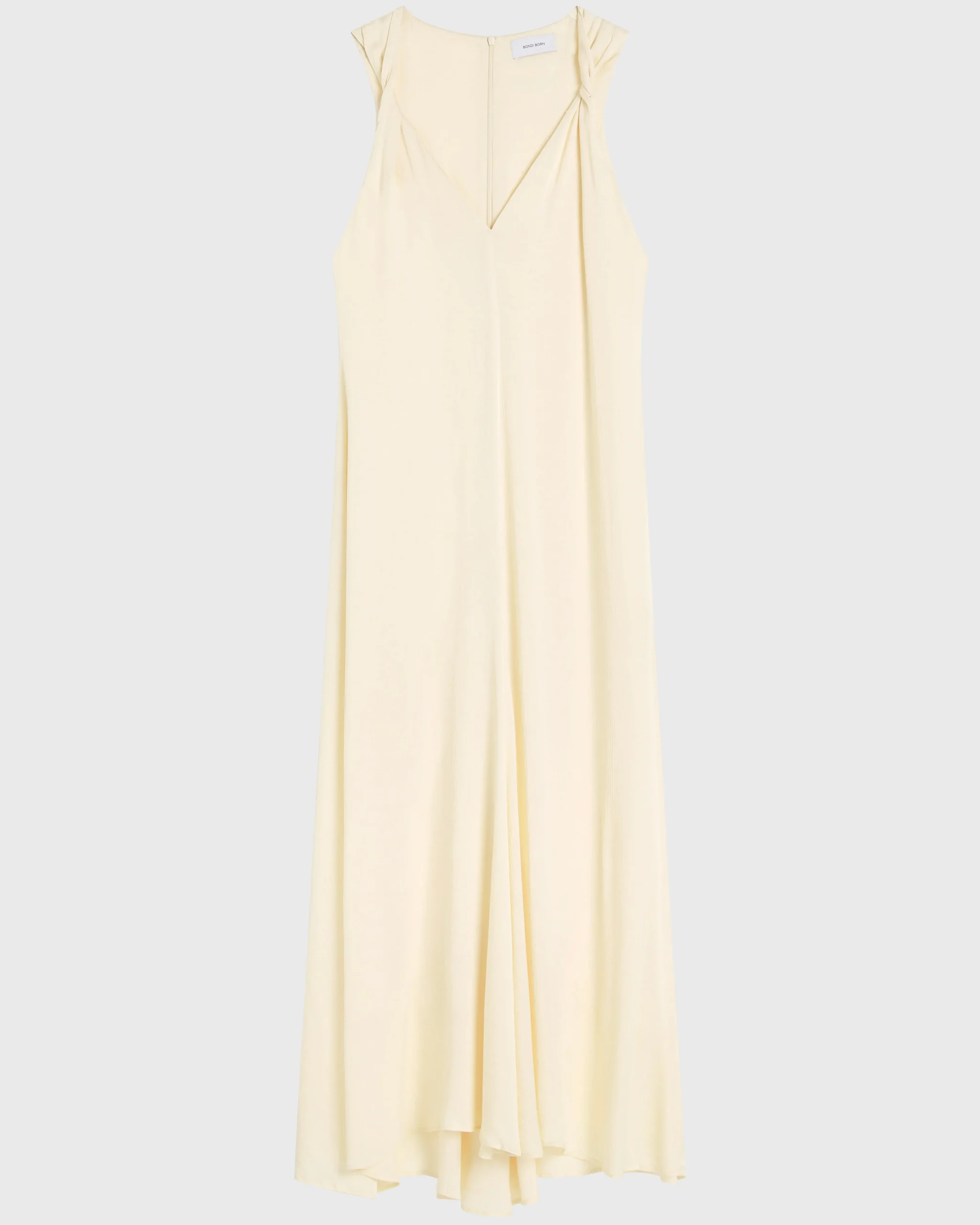 BONDI BORN Maxi Dresses|Dresses*Ardea Twist Shoulder Maxi Dress - Pearl