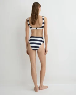 BONDI BORN Bikini Tops*Aria Bikini Top - (Embodee™) Navy Stripe