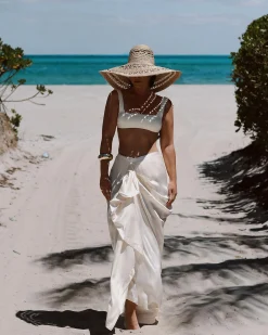 BONDI BORN Bikini Tops*Aria Bikini Top - (Embodee™) Porcelain