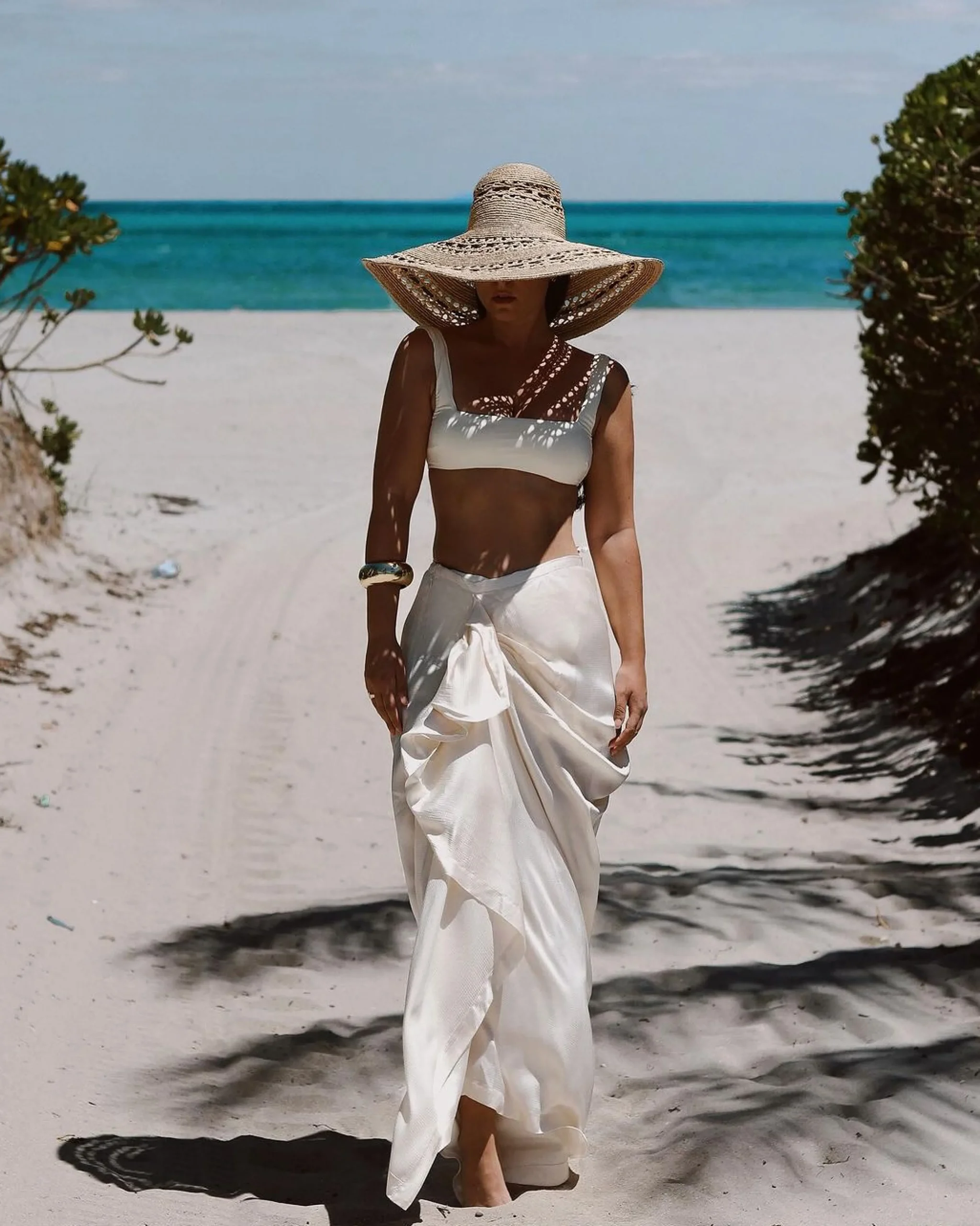 BONDI BORN Bikini Tops*Aria Bikini Top - (Embodee™) Porcelain