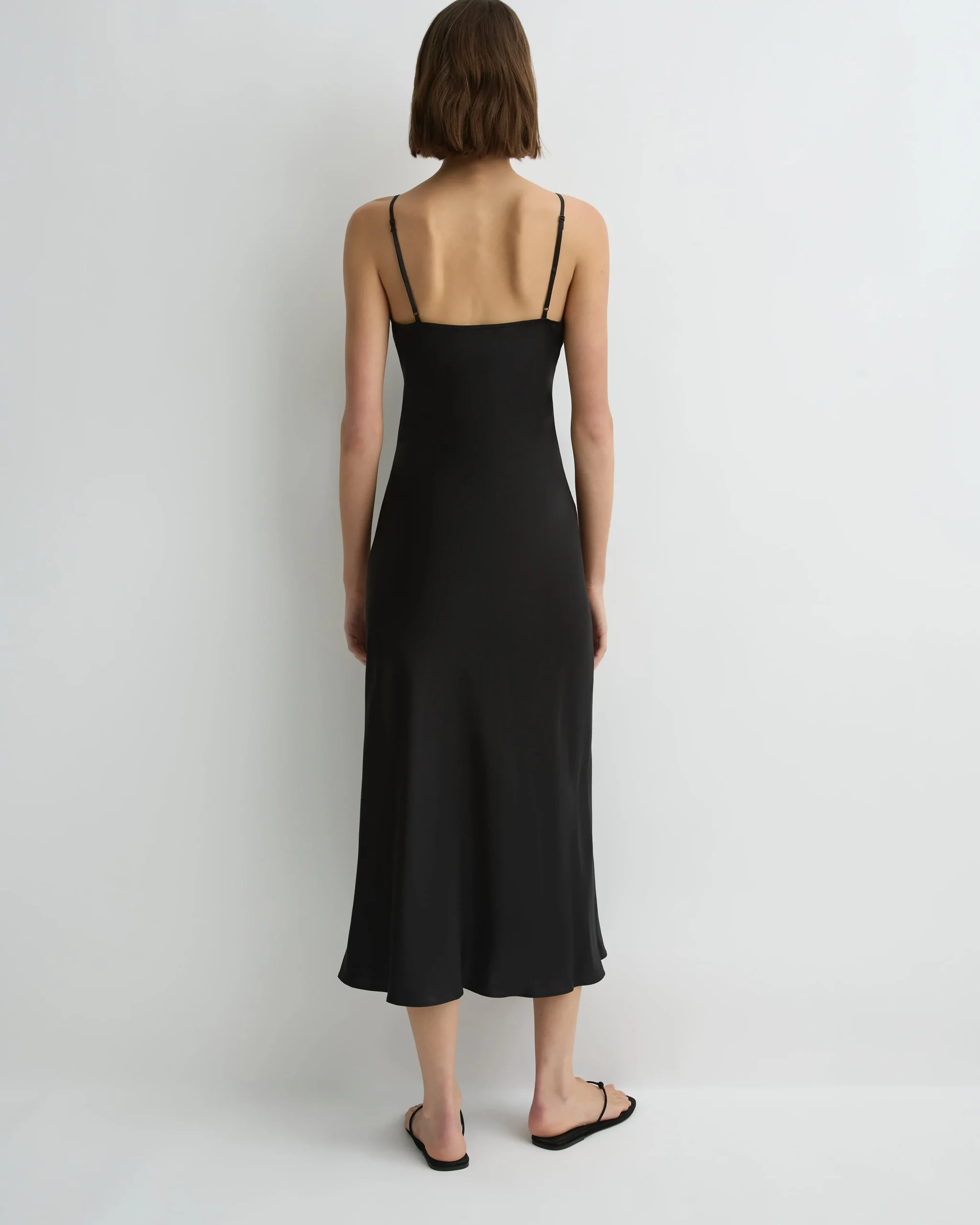 BONDI BORN Midi Dresses|Maxi Dresses*Como Long Bias Slip Dress - Black