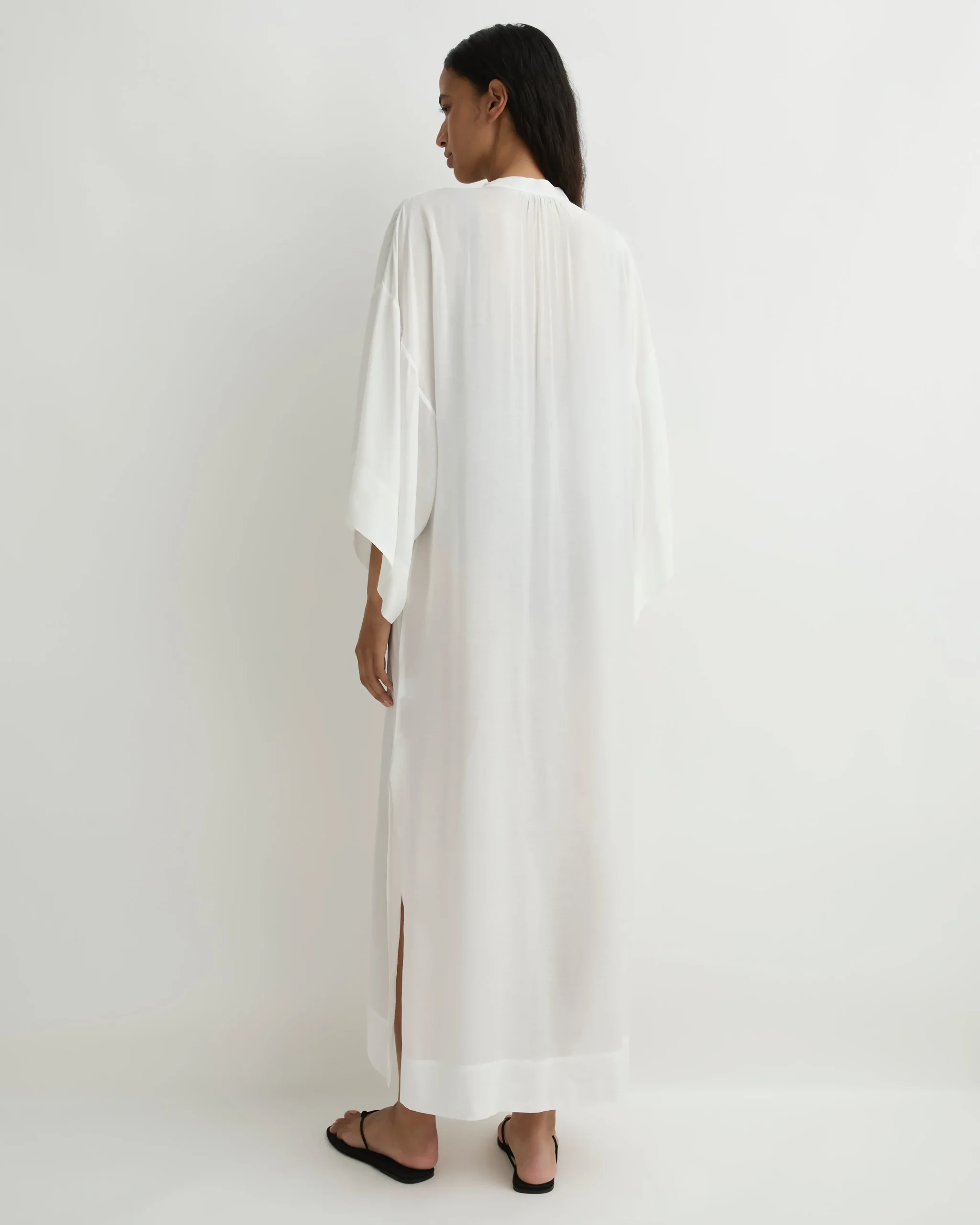 BONDI BORN Cover-ups*Cremona Kimono Sleeve Coverup - White