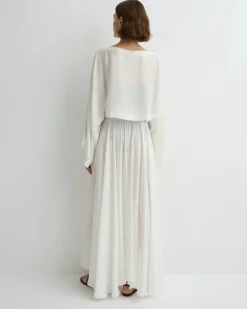 BONDI BORN Cover-ups|Tops*Cremona Kimono Top - White