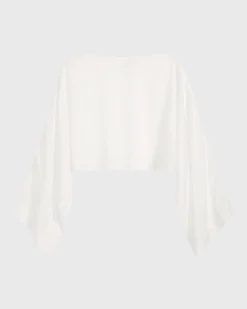BONDI BORN Cover-ups|Tops*Cremona Kimono Top - White