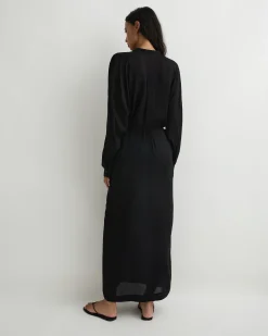 BONDI BORN Cover-ups|Dresses*Cremona Long Tunic Dress - Black