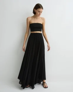 BONDI BORN Cover-ups|Skirts*Cremona Maxi Skirt - Black
