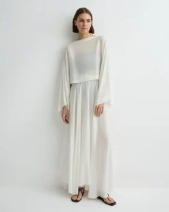 BONDI BORN Matching Separates|Cover-ups*Cremona Maxi Skirt - White