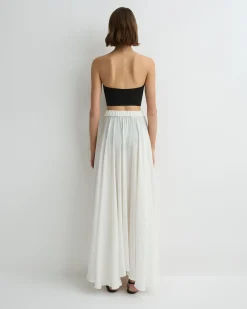 BONDI BORN Matching Separates|Cover-ups*Cremona Maxi Skirt - White