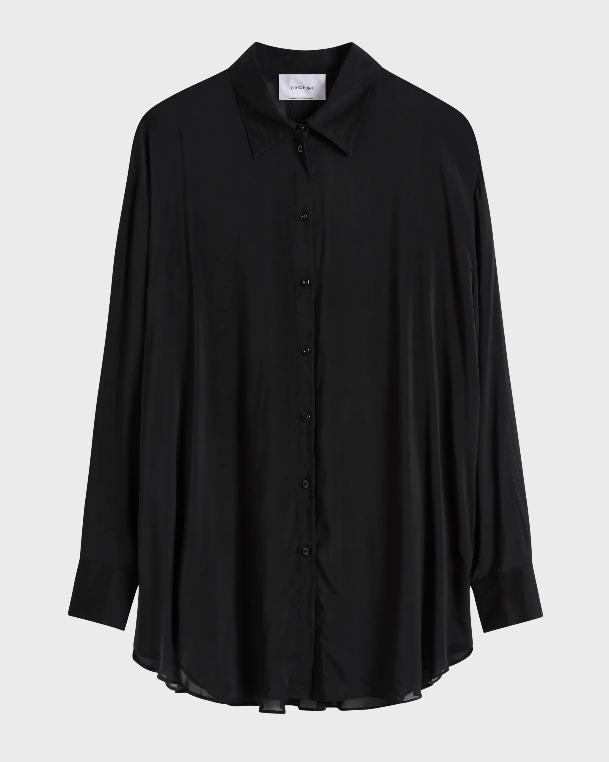 BONDI BORN Cover-ups|Tops*Cremona Oversize Shirt - Black