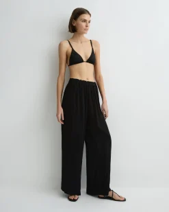 BONDI BORN Cover-ups|Pants & Shorts*Cremona Sheer Pant - Black