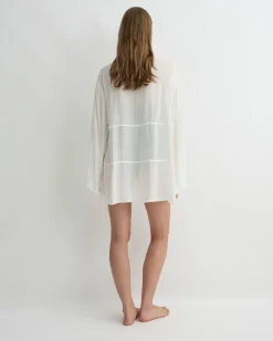 BONDI BORN Cover-ups*Cremona Tie-Front Mini Coverup - White