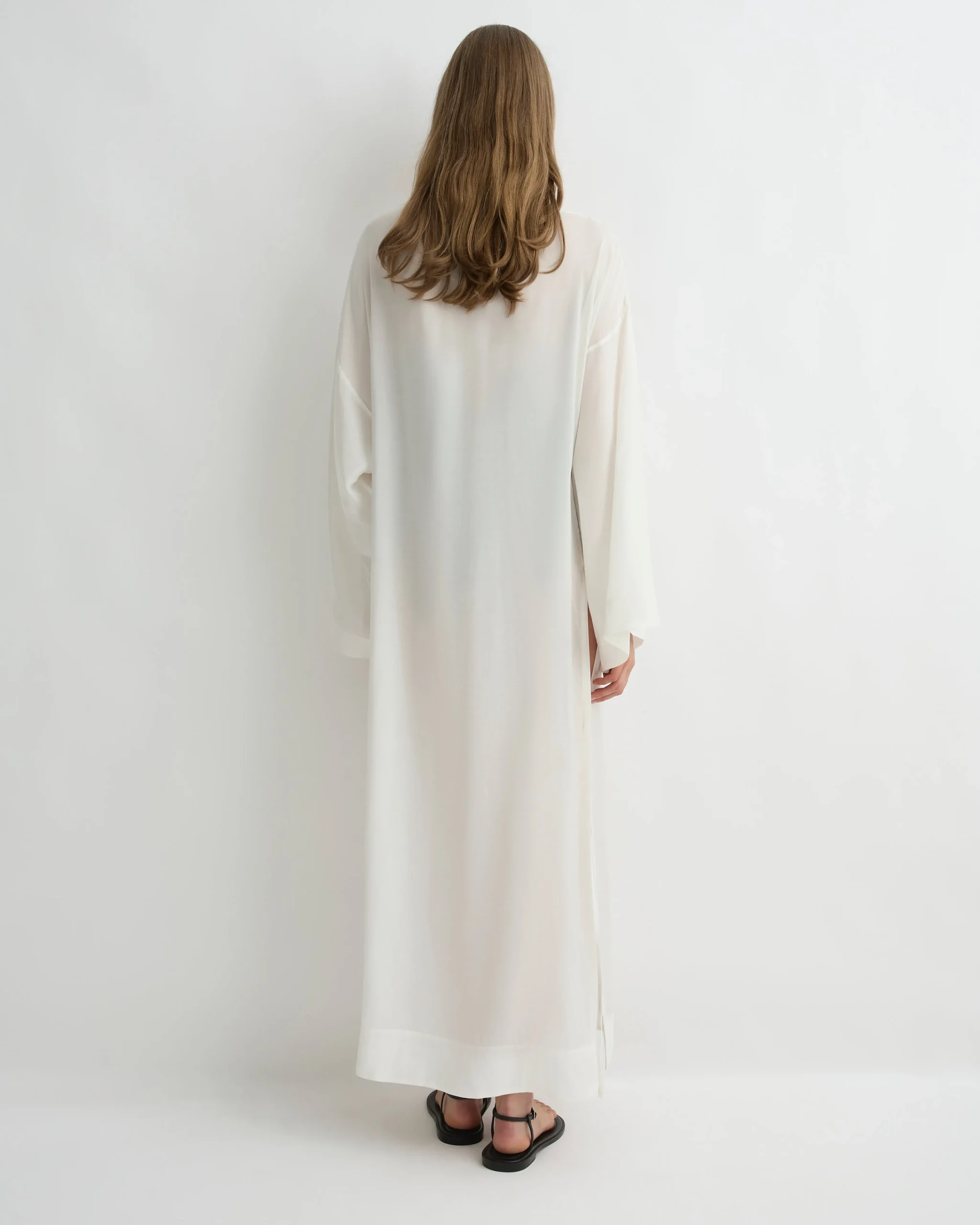 BONDI BORN Cover-ups|Dresses*Cremona Tie-Side Maxi Coverup - White