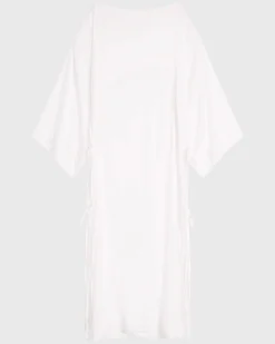 BONDI BORN Cover-ups|Dresses*Cremona Tie-Side Maxi Coverup - White