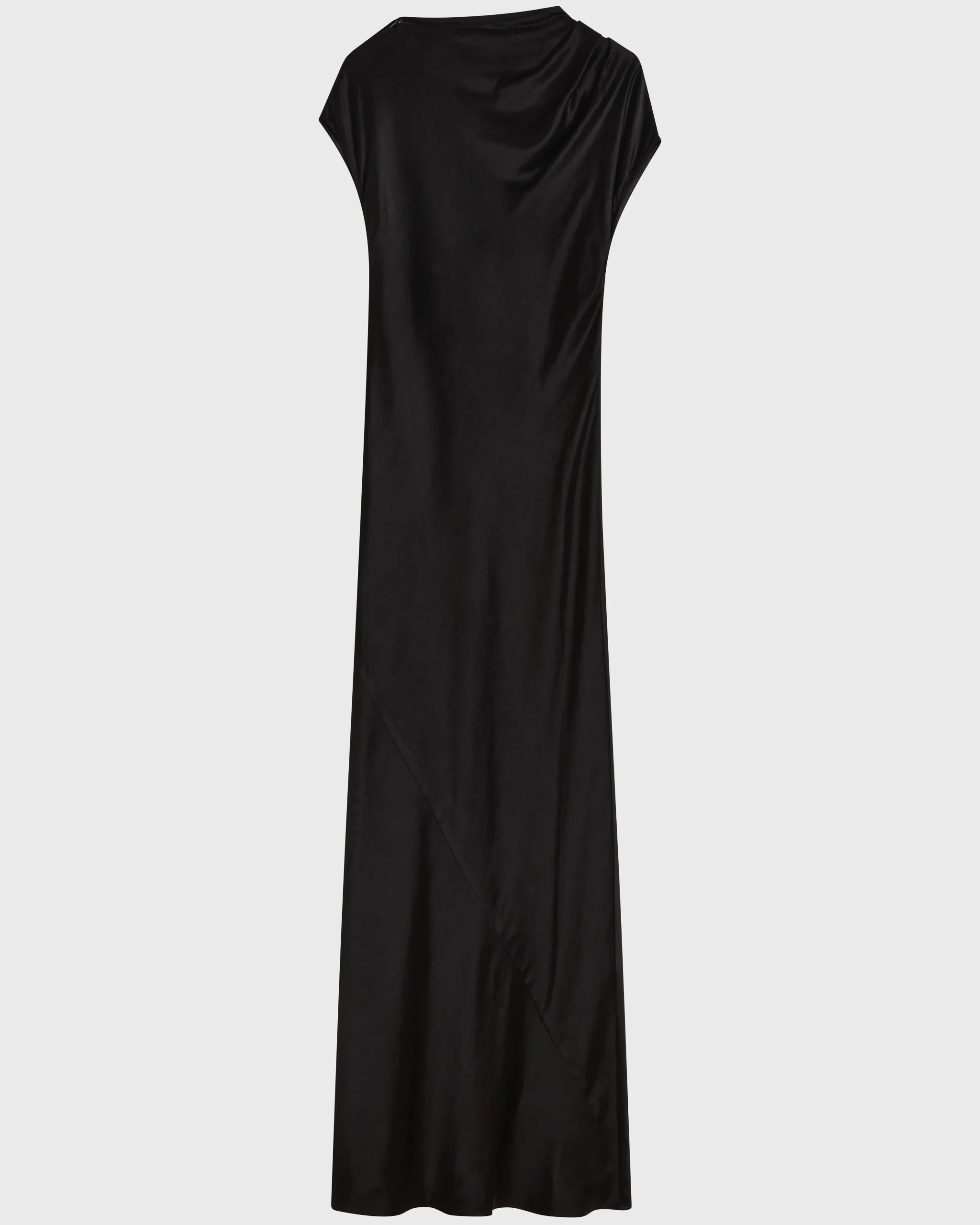 BONDI BORN Maxi Dresses|Dresses*Faro Draped Shoulder Bias Dress - Black