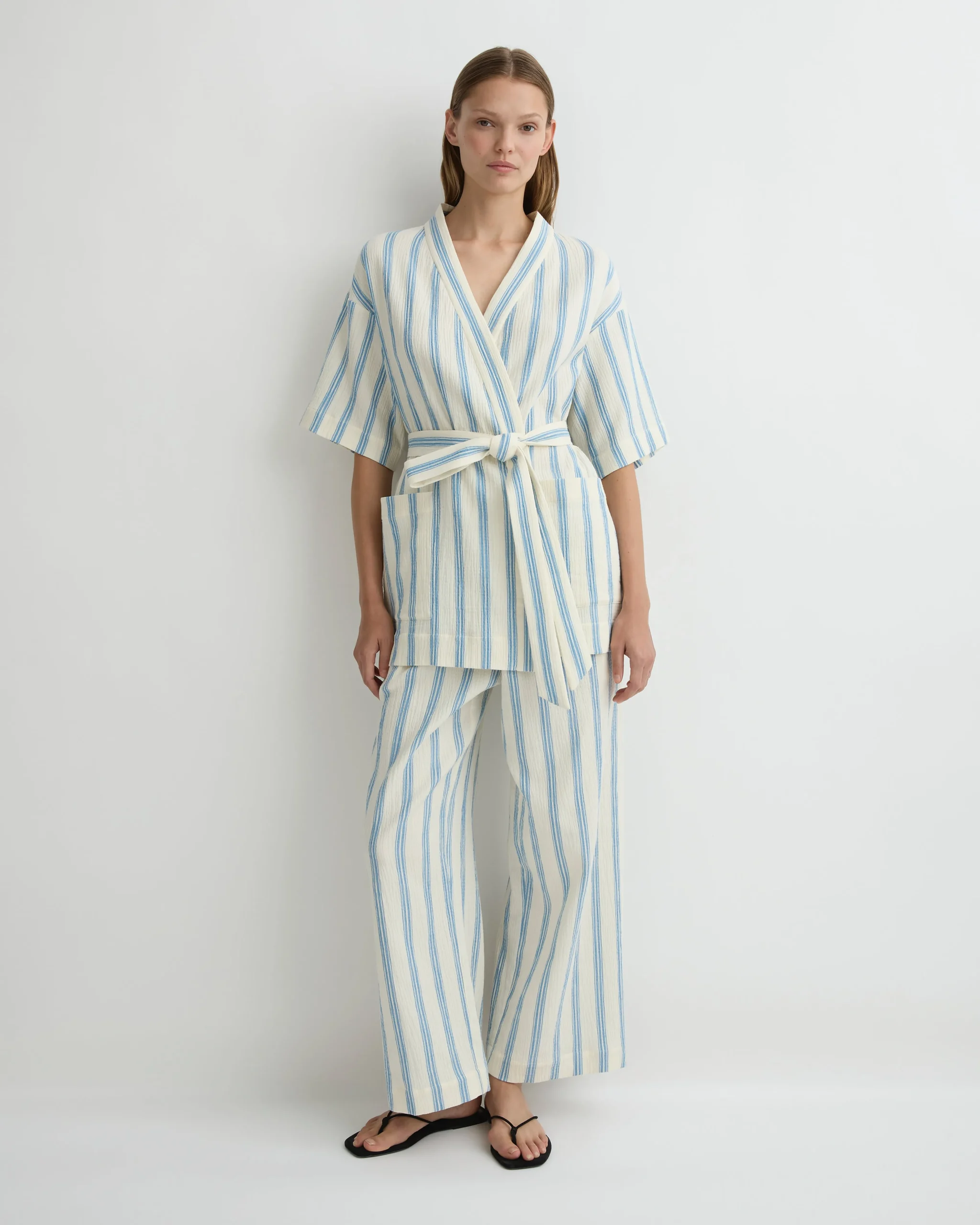 BONDI BORN Cover-ups|Pants & Shorts*Finn Drawstring Pant - Dusk Stripe