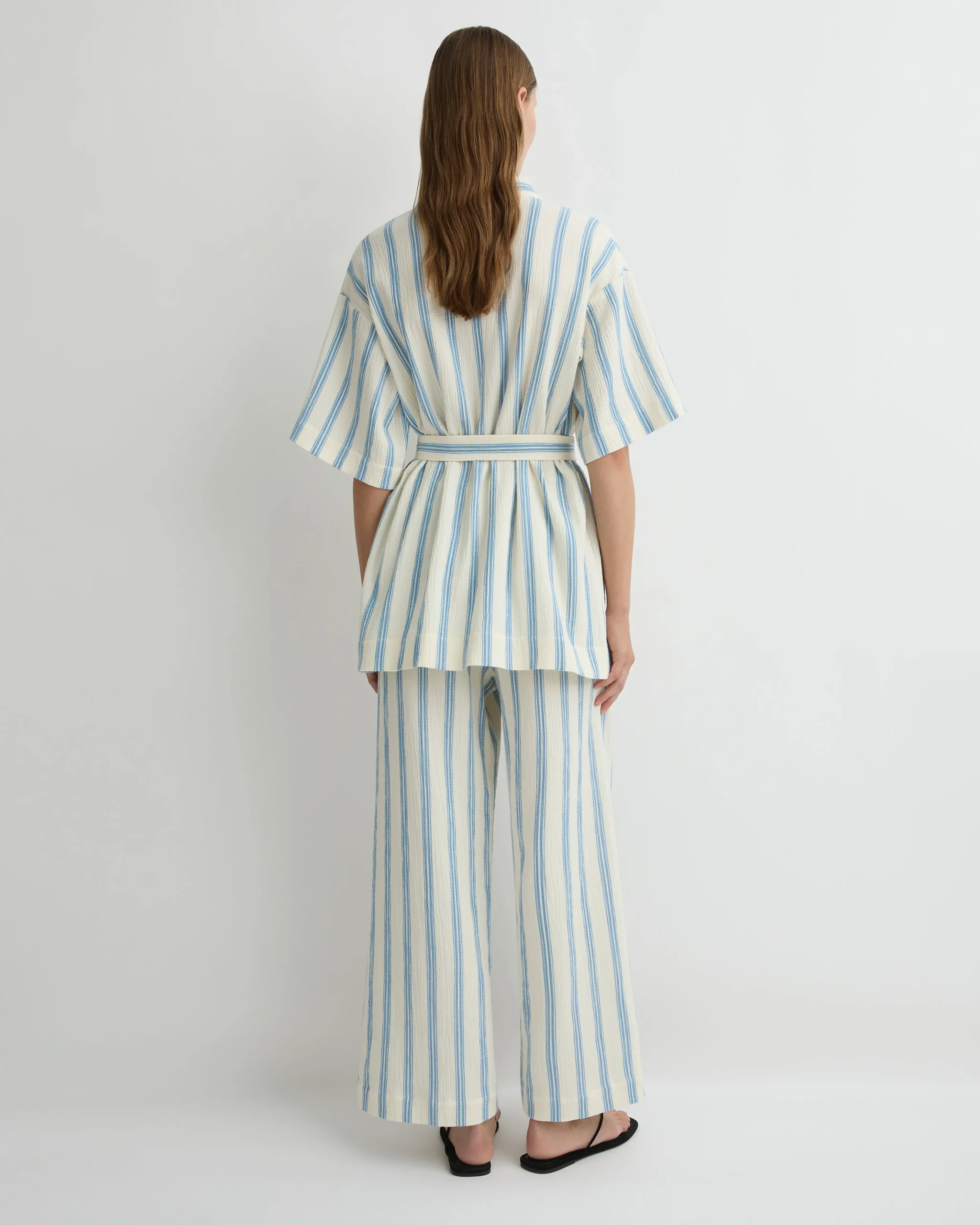BONDI BORN Cover-ups|Pants & Shorts*Finn Drawstring Pant - Dusk Stripe