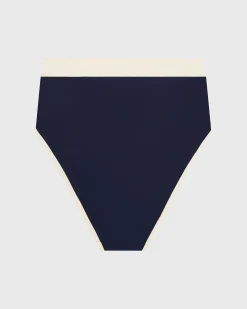 BONDI BORN Bikini Bottoms*Jayde Bikini Bottom - Navy & Pearl (Sculpteur®) navy-pearl