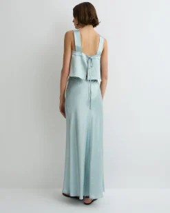 BONDI BORN Skirts|Matching Separates*Kobe Bias Maxi Skirt - Mist