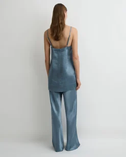 BONDI BORN Pants & Shorts|Matching Separates*Kobe Bias Pant - Steel Blue steel-blue