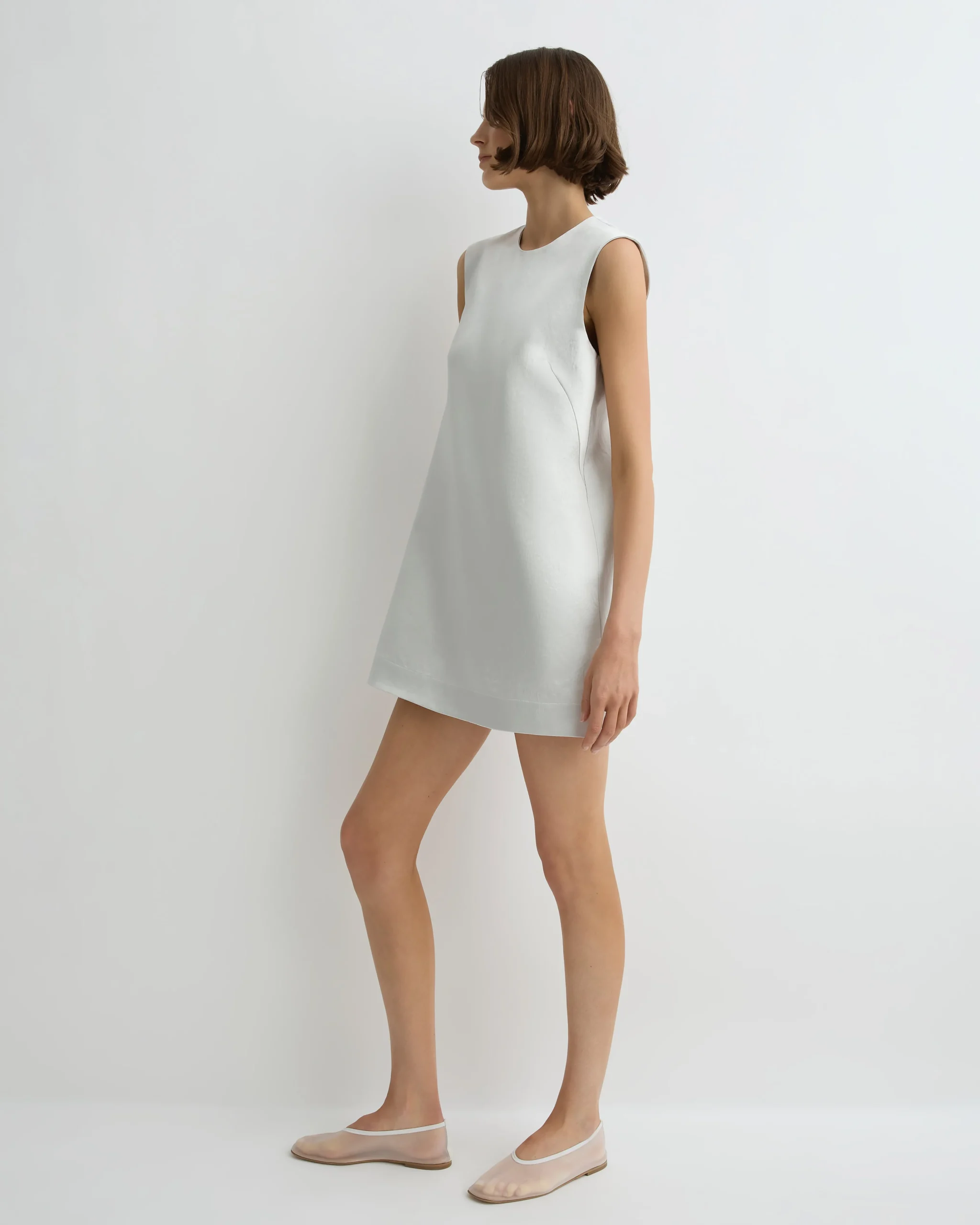 BONDI BORN Dresses*Kobe Mini Shift Dress - platinum
