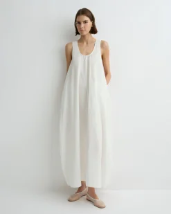 BONDI BORN Maxi Dresses|Dresses*Kyoto Cocoon Dress - White