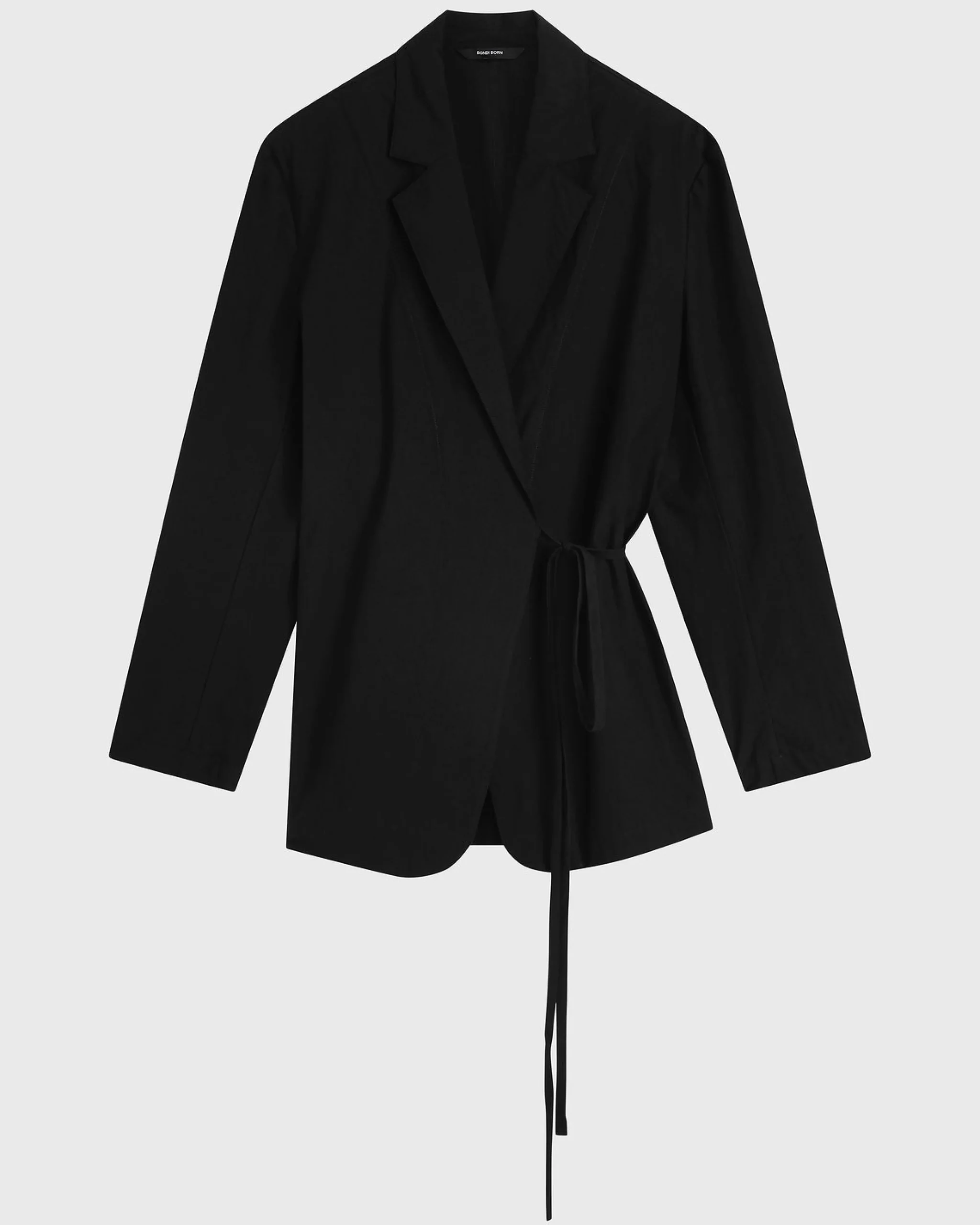BONDI BORN Matching Separates|Tops*Kyoto Wrap Shirt - Black