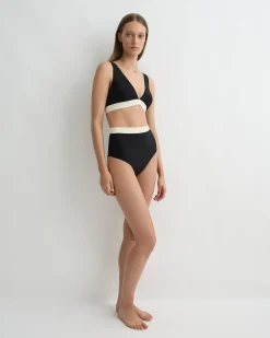 BONDI BORN Bikini Bottoms*Lina Bikini Bottom - Black & Pearl (Sculpteur®) BLC