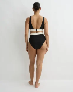 BONDI BORN Bikini Bottoms*Lina Bikini Bottom - Black & Pearl (Sculpteur®) BLC