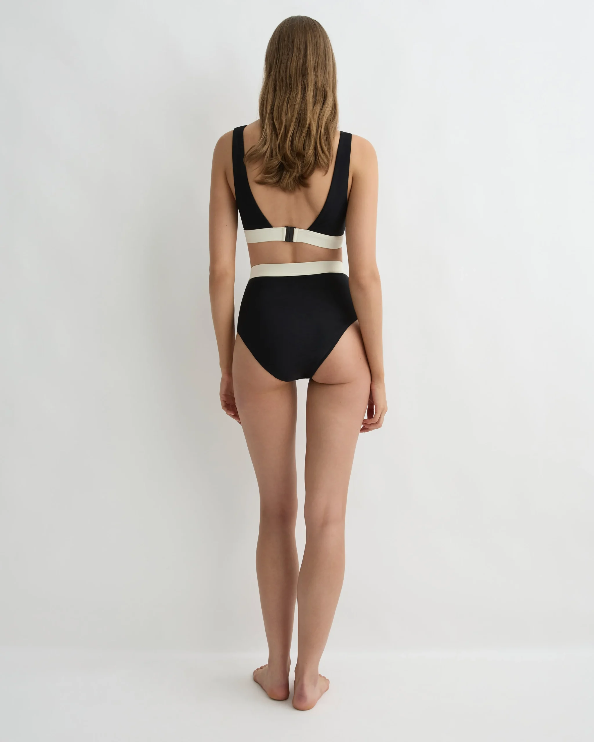 BONDI BORN Bikini Tops*Lya Bikini Top - Black & Pearl (Sculpteur®) BLC