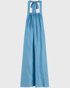 BONDI BORN Maxi Dresses|Dresses*Marfa Silk Halter Maxi Dress - Dusk
