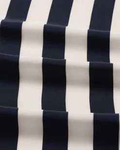 BONDI BORN Skirts|Matching Separates*Orta Silk Draped Skirt - Navy Stripe