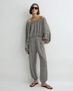 BONDI BORN Pants & Shorts|Matching Separates*Salema Balloon Pant - Mocha Dot mocha-dot