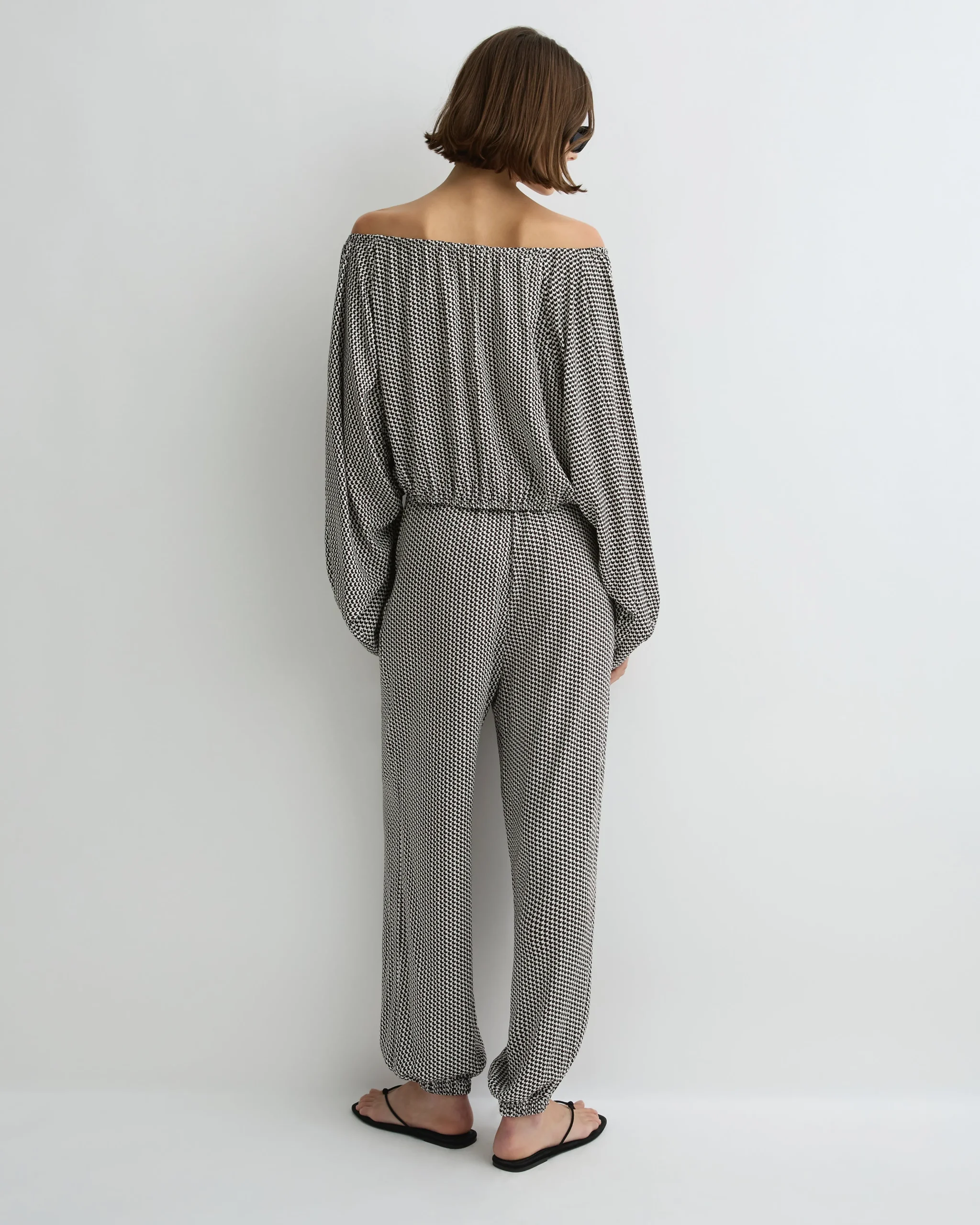 BONDI BORN Tops|Matching Separates*Salema Balloon Top - Mocha Dot mocha-dot