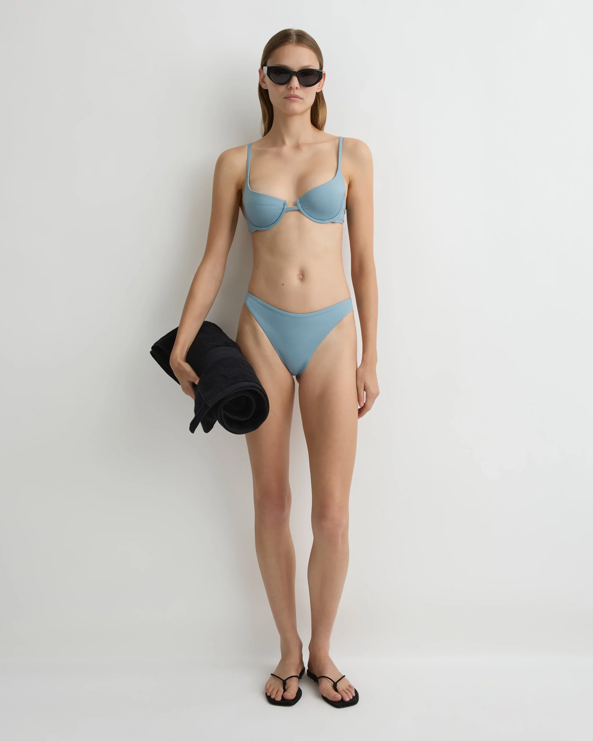 BONDI BORN Bikini Tops*Suki Bikini Top - (Embodee™) Smoke